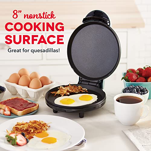 DASH 8” Express Electric Round Griddle for for Pancakes, Cookies, Burgers, Quesadillas, Eggs