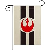 Rebel Alliance Garden Flag,Nationality Flag,Fade Resistant Polyester,Garden Decoration,Double-Sided,12 x 18 inches.