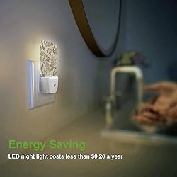 Chrobak LED Night Light,Floral Pattern Macro Fabric