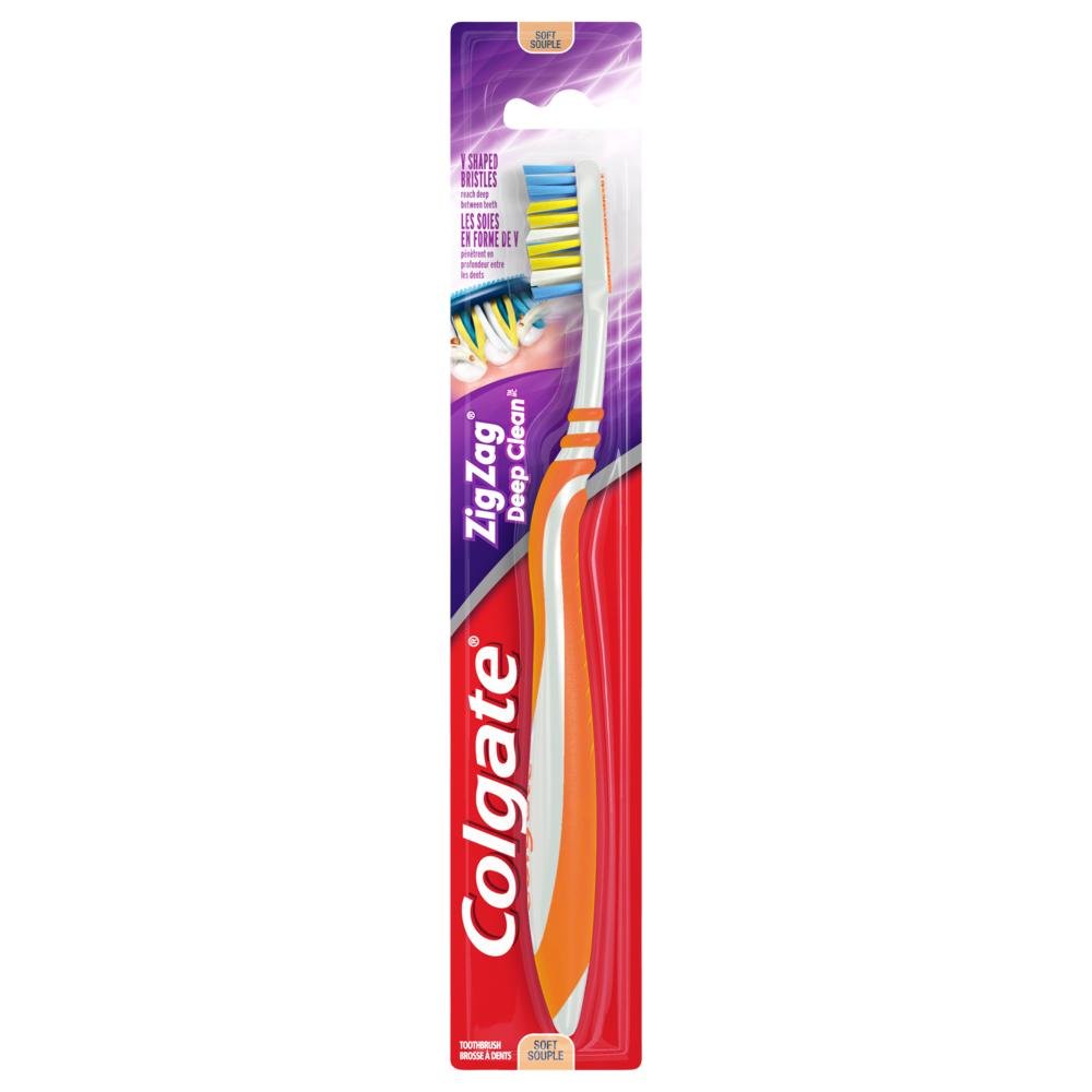 Colgate Zig Zag Deep Clean Toothbrush, Medium (6 Pack) Beauty