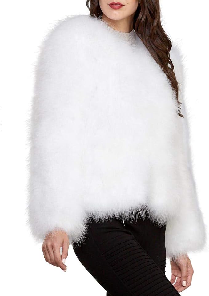 feather jacket amazon