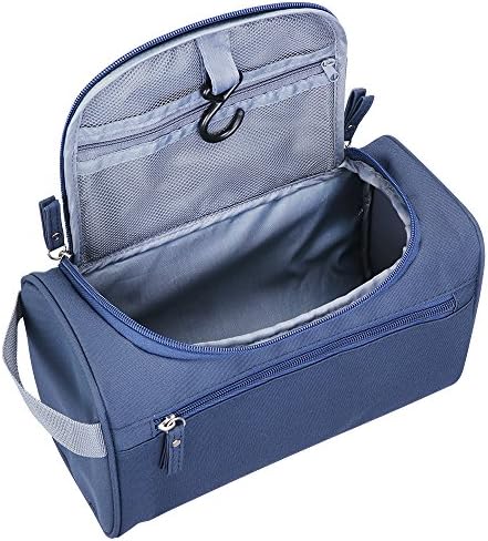 Travel Toiletry Kits Bathroom Shower Bags with Hanging Hook and Handle, Blue