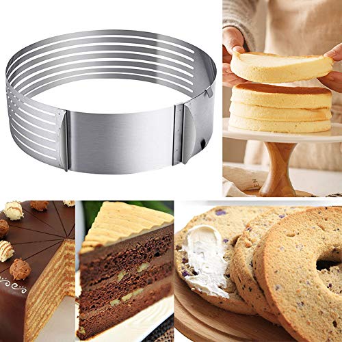 Layer Cake Cutter Slicer Stainless Steel 912 inch Cake Layer Slicer