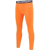 DEVOROPA Boys Leggings Youth Compression Pants Sports Tights Basketball Football Baseball Soccer Baselayer Slim/Regular/Husky