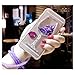 Galaxy S9 Case,Shinetop Soft TPU Rubber Glitter Case 3D Luxury Liquid Quicksand Cover Dynamic Floating Bling Diamond Sparkle Crystal Clear Protective Case for Samsung Galaxy S9 (2018) - Purple