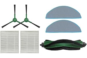 ZHICHENG 7pcs Main Brush + Side Brush + HEPA Filter + Mop Cloth Compatible with Irobot Roomba Combo Essential (RVG-Y1 Y0112/Y0140/Y0110 Q0120 Q011) Robot Vacuu
