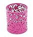 EasyPAG Carved Hollow Flower Pattern 3 in 1 Desk Organizer Set (Pink)