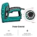 Electric Brad Nailer, NEU MASTER Staple Gun N6033 with Contact Safety and Power Adjustable Knob for Upholstery and Home Improvement, Includes 400pcs Staples and 100pcs Nails