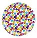 BLUE PANDA Disposable Plates - 80-Count Paper Plates, Polka Dot Party Supplies for Appetizer, Lunch, Dinner, and Dessert, Kids Birthdays, 9 x 9 inches