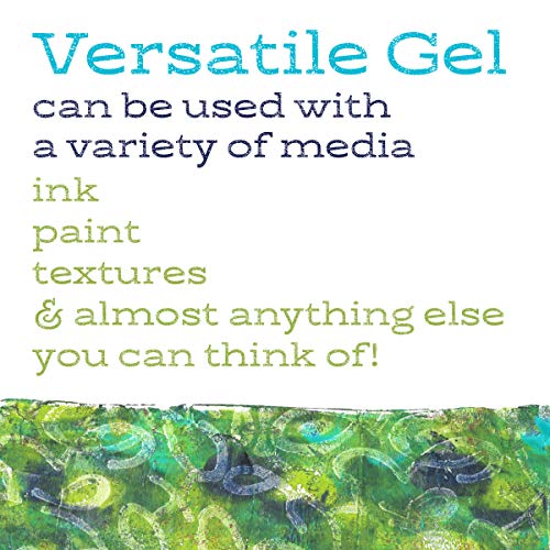 Gel Press Monoprinting Print Plate - 8” X 10” Gel Plate - Printmaking Supplies - Reusable Gel Printing Plate for Press Art for Card Making, Scrapbooking, Journaling, Arts and Crafts, Home Decor