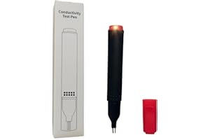 Merisky Conductivity Test Pen, Tester for Earthing, Continuity Tester for Grounding Mats, Sheets, Pads, Socks, Pillow Cases. Use to Test Effectiveness of Earth Connected Products.