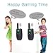 Portable Kids Walkie Talkies (Up to 3.7 Miles) Two-Way Radio Transceiver For Children, 1 Pair, Black