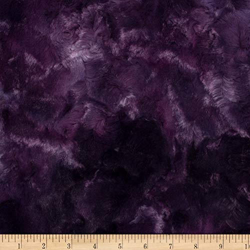 Shannon Fabrics Minky Luxe Cuddle Galaxy Fabric, Plum, Fabric By The Yard