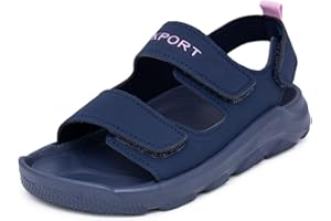 Rockport Kids Sport Sandals with Double Adjustable Straps - Athletic Open-Toe Water Shoes for Boys & Girls (Toddler/Little Kid/Big Kid)