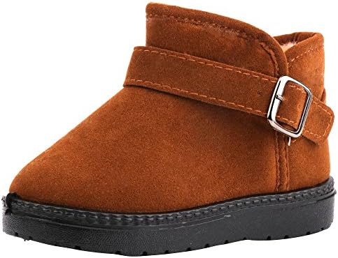 LONSOEN Kids Pull-on Winter Fur Ankle Boots(Toddler)
