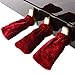 Andoer 3pcs Piano Sustain Pedal Cover Pleuche Universal Red