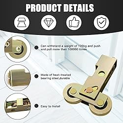 ALIMTEE 2 Pack Sliding Patio Door Rollers