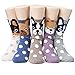 Socksense Hello Puppy Dogs Women's Socks 5pairs(5color)=1pack Made in Korea