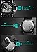 Bounabay Men's Analog Display Sports Military Wrist Watch Multifunctional 5ATM Waterproof Quartz with LED Backlight