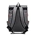 Canvas Backpack - Lightweight Laptop Backpack, Vintage Travel Backpack with Laptop Sleeve, Campus Backpack with Side Pockets Canvas Rucksack for School Working Hiking grey