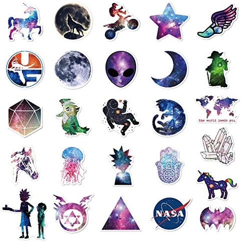 Wuuod ステッカー 防水シール 可愛い ギター アウトドア パープル 旅行 字母 アルファベット 落書き Diy 手帳 ノート パソコン スケート 車 バンパー 自転車 用ステッカー 100枚セット B08b3sb4 528円