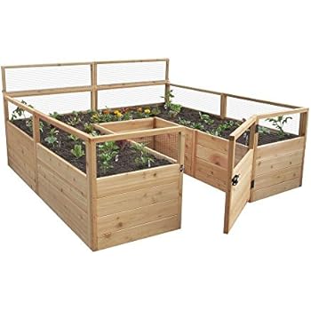 Amazon.com: 8' x 12' Cedar Raised Garden Bed: Garden & Outdoor