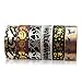 Piokio 6 Rolls Gold and Black Foil Halloween Washi Tape Set Total 197 Feet