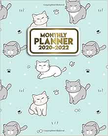 Monthly Planner 2020-2022: Funny Grumpy Cat Three Year Calendar