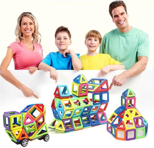 76pcs Magnetic 3D DIY Building Blocks Educational Kids Toys Similar Magformers