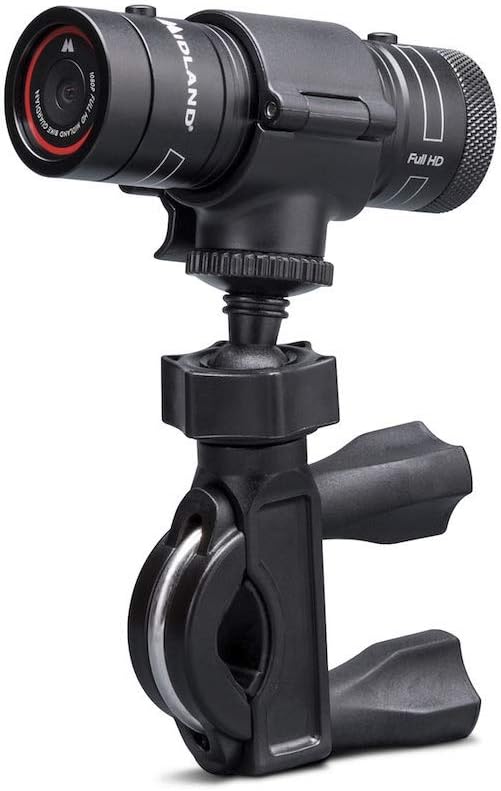 Midland Bike Guardian Caméra Vidéo Dashcam pour Moto, Support de Guidon