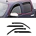 Gldifa Sun/Rain Guard Window Visors Fit Dodge 09-14 Ram 1500 10-15 Ram 2500/3500 Crew Cab with 4 Full Size Doors Wind Deflector