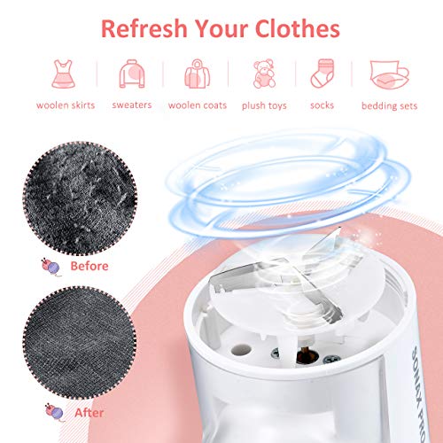 ATMOKO Electric Lint Remover, Portable Fabric Shaver with USB Charging Port, Efficient Fabric Remover for Bobbles, Fluff, Fuzz, Balls, Clothes, Pink - Thumbnail 4