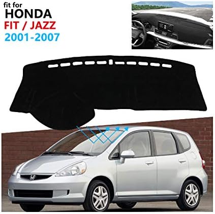 Linfei Dashboard Cover Protective Pad For Honda Fit Jazz Car Accessories Dash Board Sunshade Carpet Gd1 Gd3 Gd5 Right Steering Wheel Steering Wheel Covers Automotive