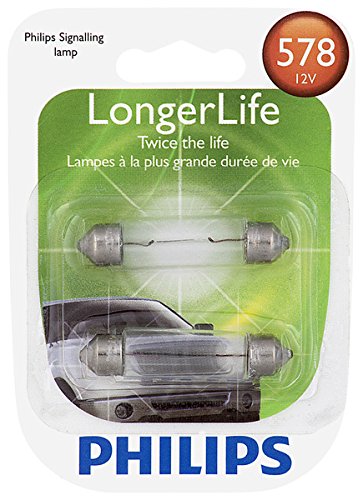 Philips 578 LongerLife Miniature Bulb, 2 Pack