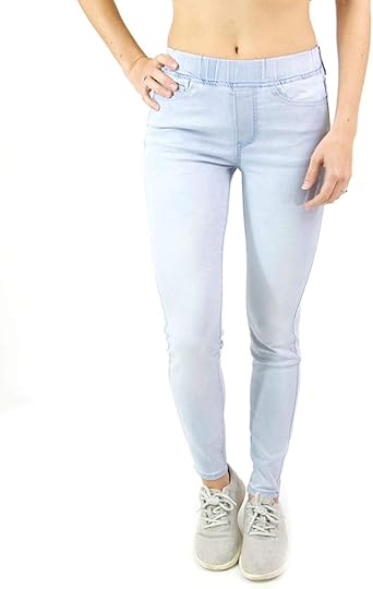 Grace And Lace Women S Light Blue Skinny Jeans Soft Stretch Pull