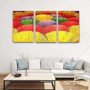 3 Panel Canvas Wall Art Colorful Pictures Home Wall Decorations for Bedroom Living Room Paintings Canvas Prints Framed - 16"x24" x 3 Panels