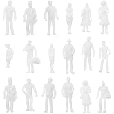 The Lord of the Tools 100Pcs 1:100 White People Unpainted Figures Exquisite Miniature Character Models Decorative Accessories