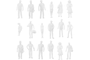 The Lord of the Tools 100Pcs 1:100 White People Unpainted Figures Exquisite Miniature Character Models Decorative Accessories