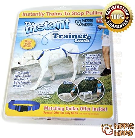 HIPPIE HIPPO Instant Trainer Dog Leash Trains Dogs 30 Lbs Stop Pulling As Seen On TV Dogwalk