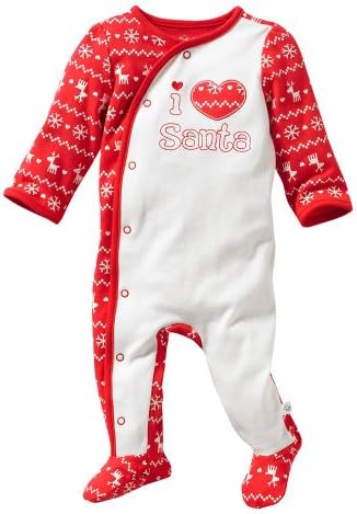 "I Love Santa" First Moments Unisex Baby Coverall (6M)