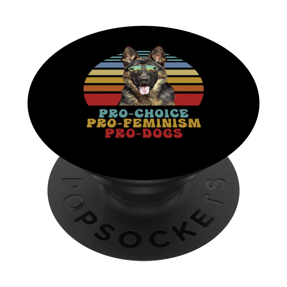 German Shepherd Pro Choice Pro Feminism Pro Dogs PopSockets Swappable PopGrip