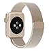 Apple Watch Band , Swees 38mm Milanese Loop Stainless Steel Bracelet Strap Replacement Wrist Band with Unique Magnet Lock for Apple Watch Series 2 (2016) / Series 1, No Buckle Needed, Champagne