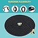 growfast Garden Hose, 100 Feet Expandable Lightweight and Durable Water Hose with 3/4 Nozzle Solid Brass Connector Flexible Stretch Hosepipe for Heavy Duty Commercial Use and Watering, Washing