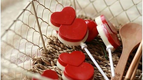 Blacklip 2pcs Silicone Candy Chocolate Lollipop Mould with Sticks (Cake&amp;Mustache)