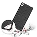 Sony Xperia XA Ultra Case, Nicelin Hard PC Material Cover and Silicone Inner Holder 2 in 1 Stand Case for Sony Xperia XA Ultra - [NOT for Xperia XA/Xperia X ] (Black)
