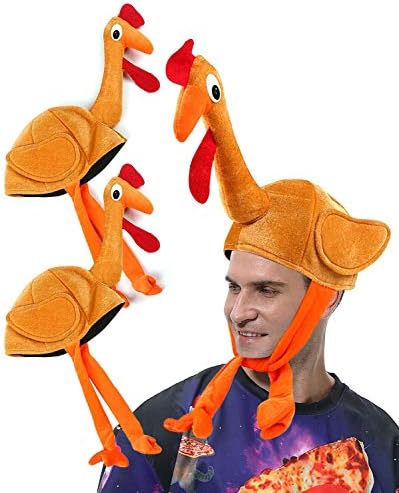 2 Pack Thanksgiving Turkey Hats with 
