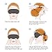 Cotton Sleep Eye Mask - Light Blocking Sleep Mask, Comfortable & Lightweight Sleeping Mask with Adjustable Strap(Grey)