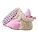 Zutano Cozie Fleece Baby Booties with Grippers, Hot Pink Furry, 12M
