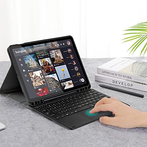 Touchpad Keyboard Case for Samsung Galaxy Tab S7 11 inch, Backlit Detachable Keyboard Case with