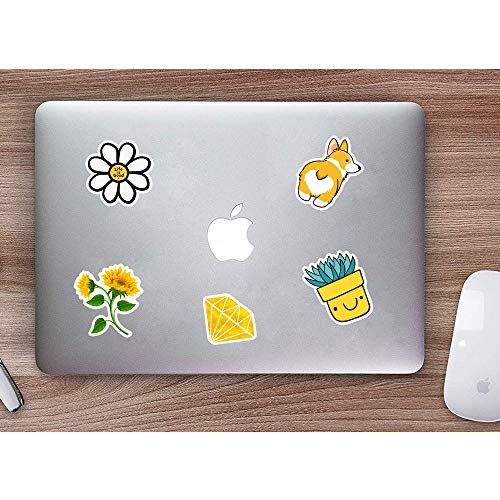 Cute Water Bottle Stickers Vinyl Waterproof Stickers for Teens Girls 50Pcs Trendy Stickers Decals Laptop Computer Notebook Graffiti Sticker